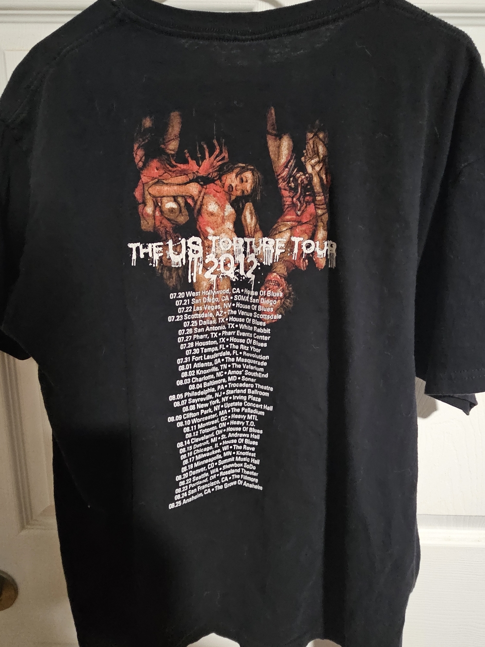 Cannibal Corpse Tour Shirt Xl